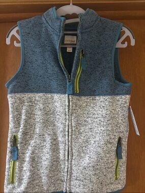 Cat & Jack Blue and Heather Gray Colorblock Vest